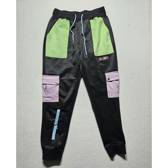 Demolition Other - Demolition Cargo Punk Black Pant Baggy Front Pockets Utility Men Y2K Size XL